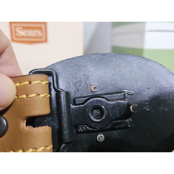 Vintage Sears Native American Belt Buckle W/ Belt. With Box. Size 36 - Picture 6 of 12